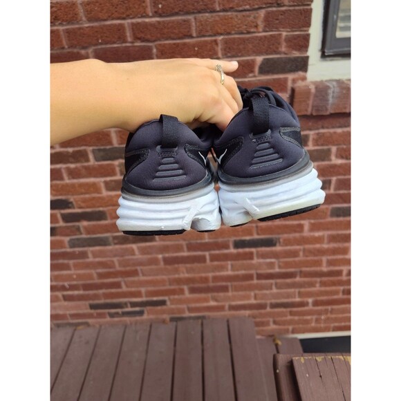 Hoka One One Bondi 8 Wide Sneakers Shoes Womens 10 D Black White 1127954 BWHT - Picture 4 of 8